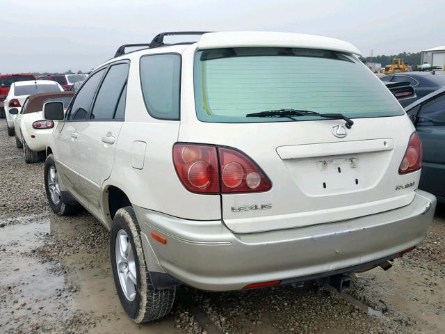 JT6HF10U1X0092327 - 1999 LEXUS RX 300 WHITE photo 3