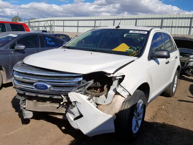 2FMDK3GC7DBE07505 - 2013 FORD EDGE SE WHITE photo 2