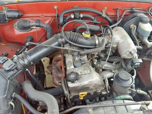 5TENL42N21Z778993 - 2001 TOYOTA TACOMA RED photo 7