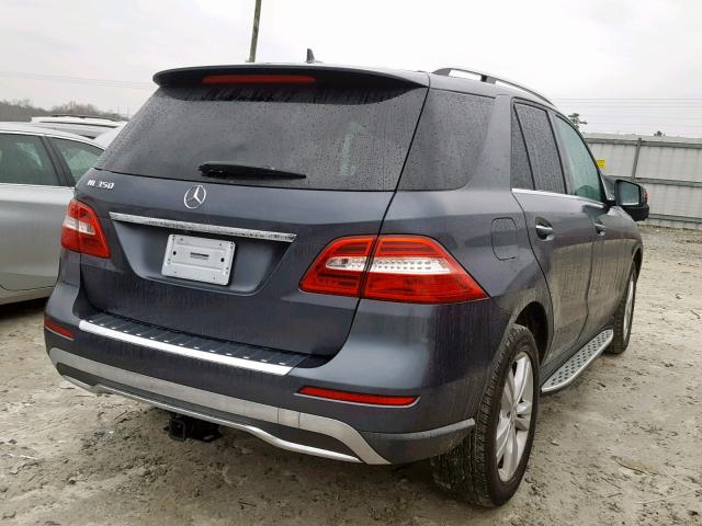 4JGDA5JB9EA271020 - 2014 MERCEDES-BENZ ML 350 GRAY photo 4