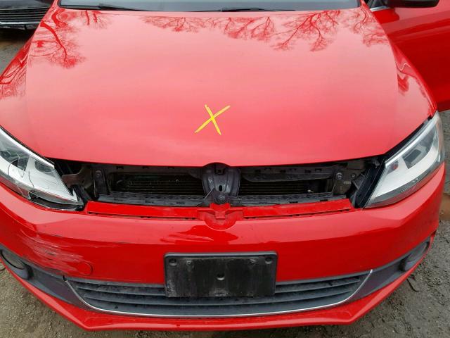 3VWLP7AJXCM428553 - 2012 VOLKSWAGEN JETTA SEL RED photo 7