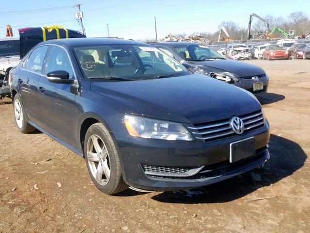 1VWBP7A35DC044003 - 2013 VOLKSWAGEN PASSAT SE BLACK photo 1