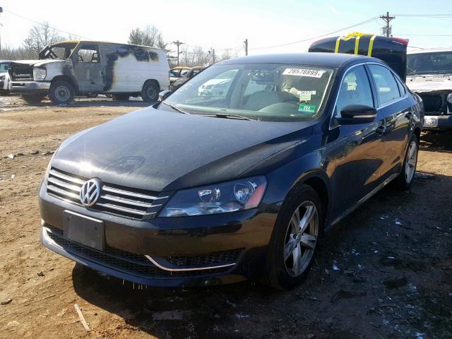 1VWBP7A35DC044003 - 2013 VOLKSWAGEN PASSAT SE BLACK photo 2