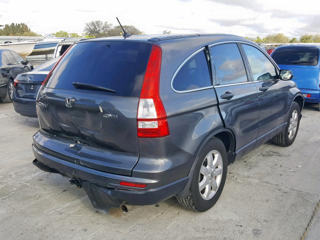 5J6RE4H40BL104569 - 2011 HONDA CR-V SE GRAY photo 4