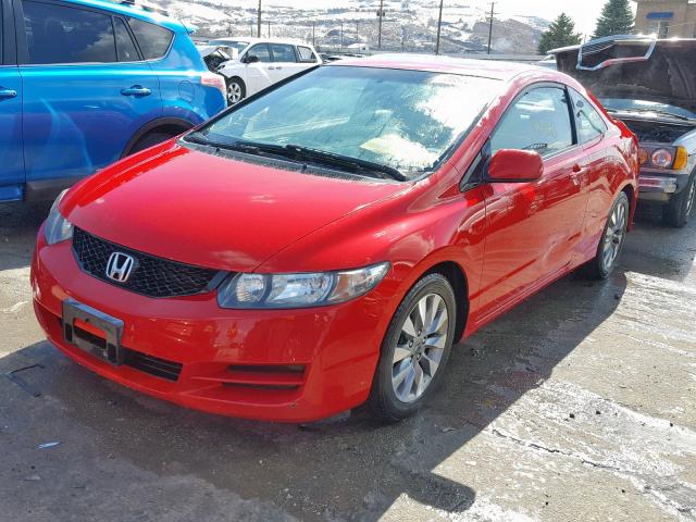 2HGFG11989H515203 - 2009 HONDA CIVIC EXL RED photo 2