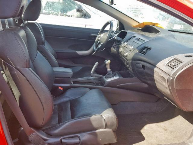 2HGFG11989H515203 - 2009 HONDA CIVIC EXL RED photo 5