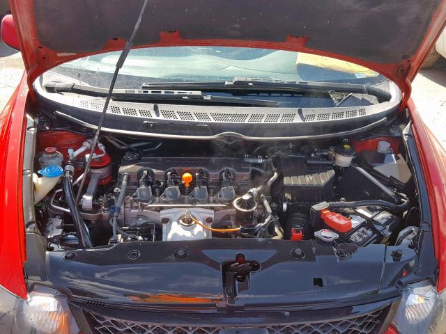 2HGFG11989H515203 - 2009 HONDA CIVIC EXL RED photo 7