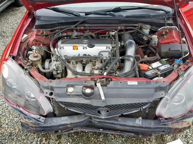 JH4DC53092C038036 - 2002 ACURA RSX TYPE-S RED photo 7