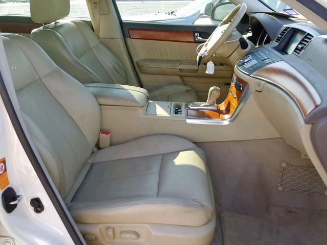 JNKAY01E37M306828 - 2007 INFINITI M35 BASE WHITE photo 5