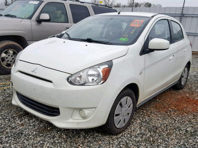 ML32A3HJ0EH008017 - 2014 MITSUBISHI MIRAGE DE WHITE photo 2