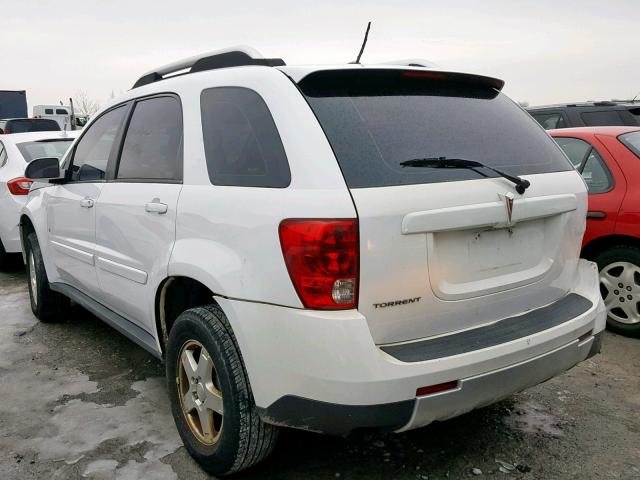 2CKDL63F276076406 - 2007 PONTIAC TORRENT WHITE photo 3