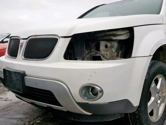 2CKDL63F276076406 - 2007 PONTIAC TORRENT WHITE photo 9