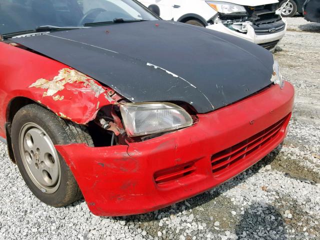 1HGEJ2129SL044483 - 1995 HONDA CIVIC DX RED photo 9