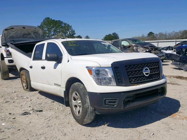 1N6AA1EKXJN529801 - 2018 NISSAN TITAN S WHITE photo 1