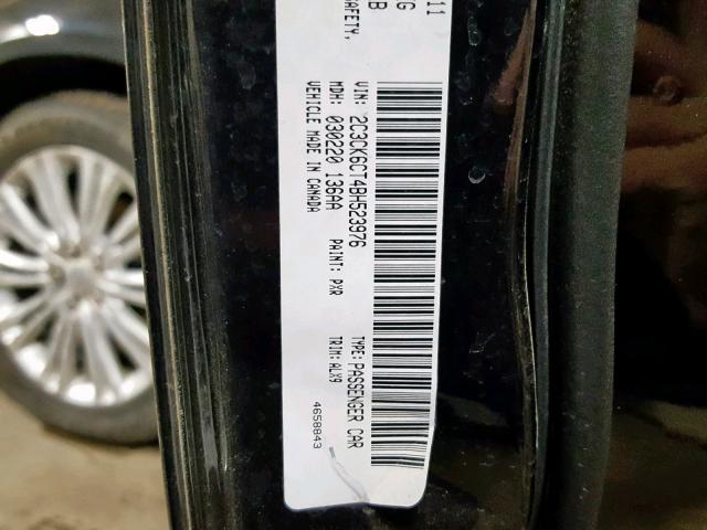 2C3CK6CT4BH523976 - 2011 CHRYSLER 300C BLACK photo 10