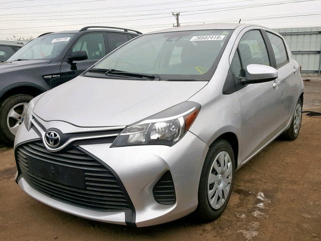 VNKKTUD34HA077964 - 2017 TOYOTA YARIS L SILVER photo 2