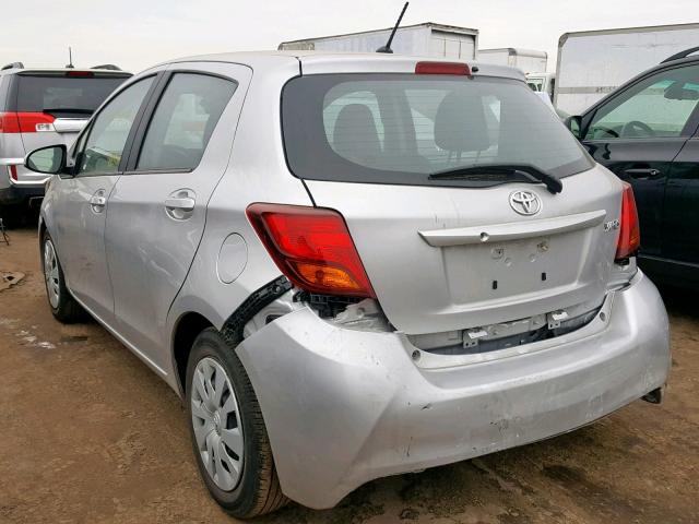 VNKKTUD34HA077964 - 2017 TOYOTA YARIS L SILVER photo 3