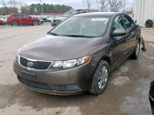 KNAFU4A21D5705501 - 2013 KIA FORTE EX GRAY photo 2