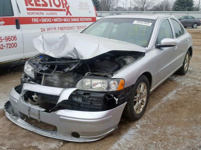 YV1RH592772631077 - 2007 VOLVO S60 2.5T SILVER photo 2