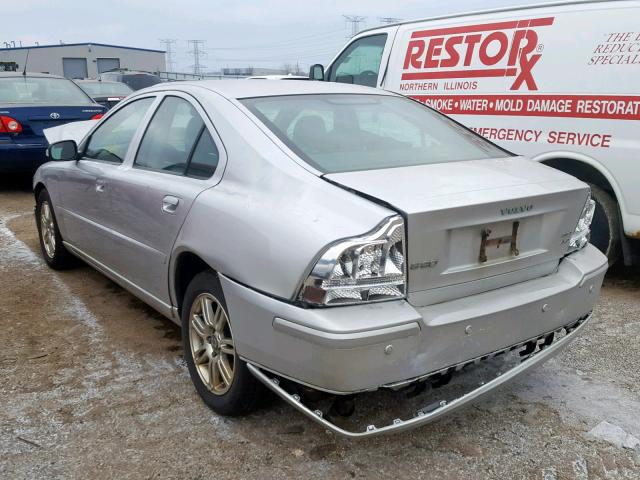 YV1RH592772631077 - 2007 VOLVO S60 2.5T SILVER photo 3