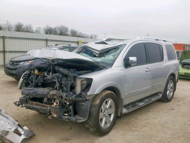 5N1BA0NF6AN606535 - 2010 NISSAN ARMADA PLA SILVER photo 2