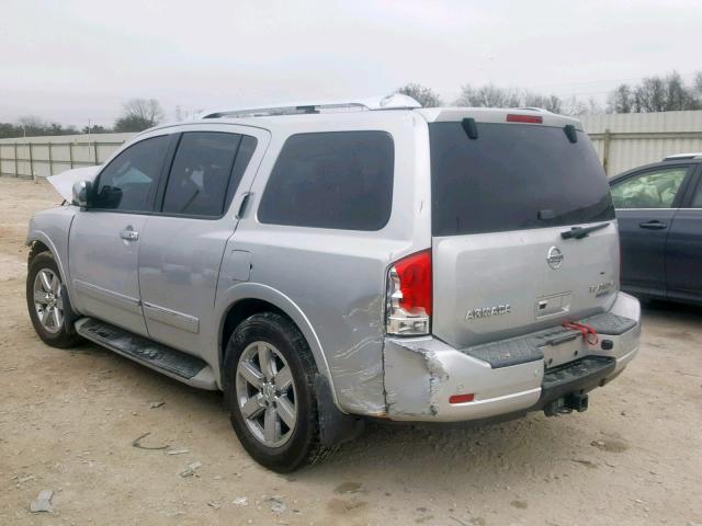 5N1BA0NF6AN606535 - 2010 NISSAN ARMADA PLA SILVER photo 3