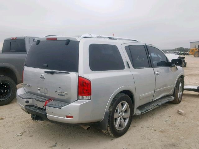 5N1BA0NF6AN606535 - 2010 NISSAN ARMADA PLA SILVER photo 4