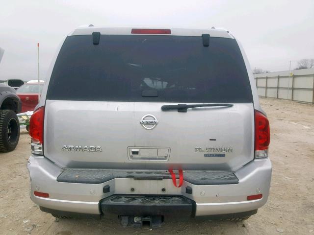 5N1BA0NF6AN606535 - 2010 NISSAN ARMADA PLA SILVER photo 9