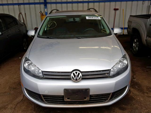 3VWPL7AJ7CM698384 - 2012 VOLKSWAGEN JETTA TDI SILVER photo 9