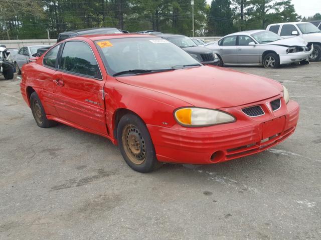 1G2NF12E91M604566 - 2001 PONTIAC GRAND AM S RED photo 1