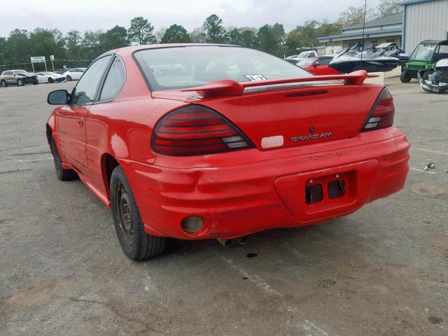 1G2NF12E91M604566 - 2001 PONTIAC GRAND AM S RED photo 3