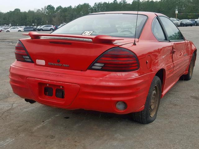 1G2NF12E91M604566 - 2001 PONTIAC GRAND AM S RED photo 4