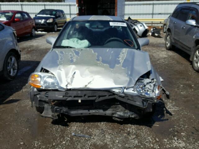 2HGEJ6529WH588728 - 1998 HONDA CIVIC DX SILVER photo 9