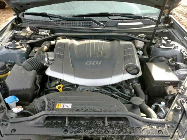 KMHHU6KJ3FU124521 - 2015 HYUNDAI GENESIS CO GRAY photo 7