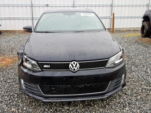 3VW4T7AJ9EM224653 - 2014 VOLKSWAGEN JETTA GLI BLACK photo 7