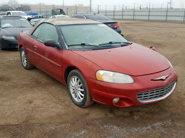 1C3EL55T33N594625 - 2003 CHRYSLER SEBRING LX RED photo 1