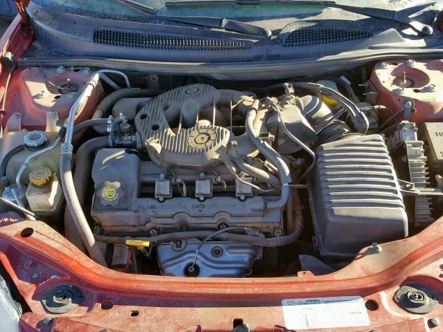 1C3EL55T33N594625 - 2003 CHRYSLER SEBRING LX RED photo 7