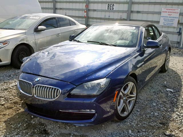 WBALZ5C54CC619823 - 2012 BMW 650 XI BLUE photo 2