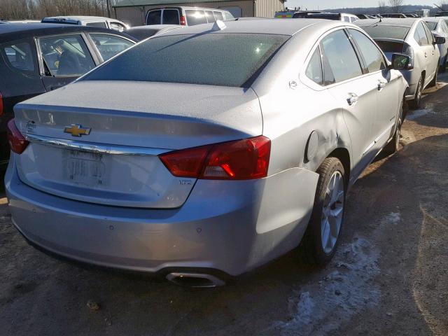 2G1155S39E9105863 - 2014 CHEVROLET IMPALA LTZ SILVER photo 4