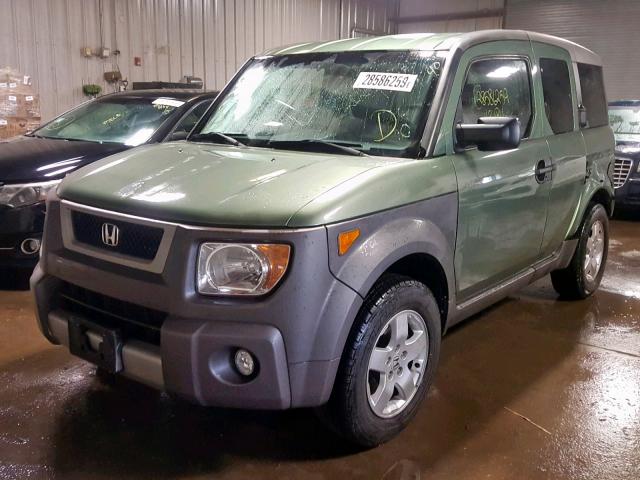 5J6YH28594L027574 - 2004 HONDA ELEMENT EX GREEN photo 2