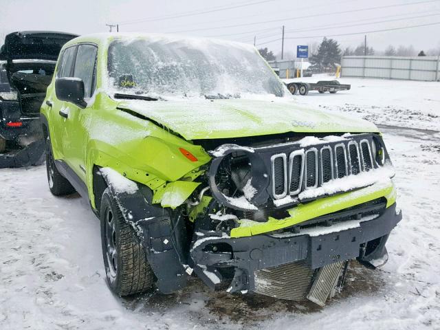 ZACCJBABXJPG92527 - 2018 JEEP RENEGADE S Yaşıl foto 1