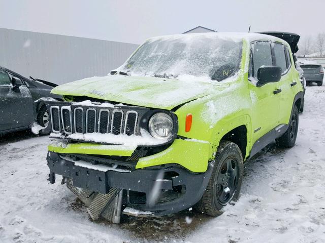 ZACCJBABXJPG92527 - 2018 JEEP RENEGADE S Yaşıl foto 2