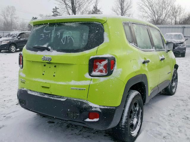 ZACCJBABXJPG92527 - 2018 JEEP RENEGADE S Yaşıl foto 4
