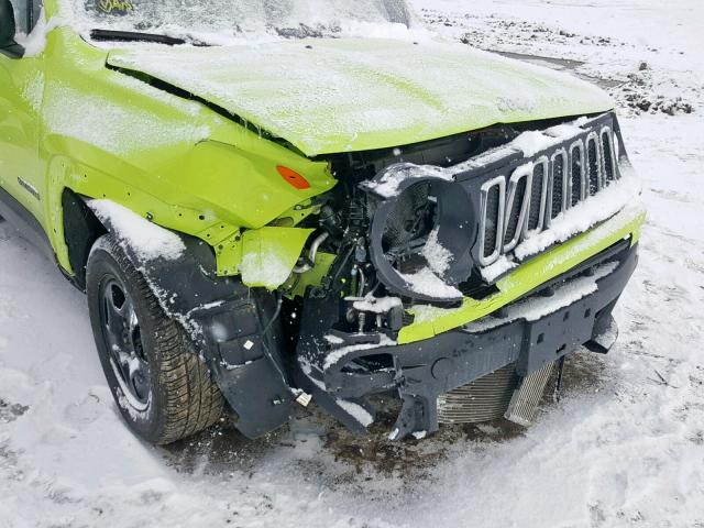 ZACCJBABXJPG92527 - 2018 JEEP RENEGADE S Yaşıl foto 9