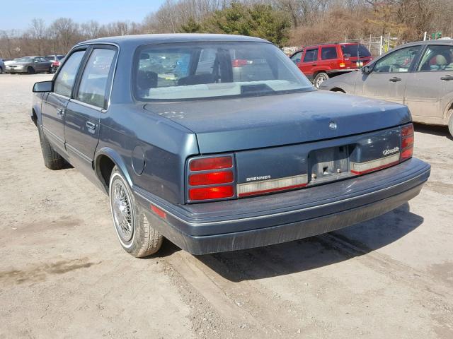 1G3AG55N1P6451379 - 1993 OLDSMOBILE CUTLASS CI GREEN photo 3
