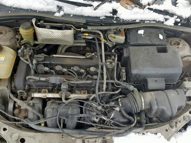 1FAFP34N75W189754 - 2005 FORD FOCUS ZX4 TAN photo 7