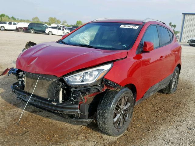 KM8JUCAG8FU086306 - 2015 HYUNDAI TUCSON LIM RED photo 2