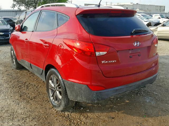 KM8JUCAG8FU086306 - 2015 HYUNDAI TUCSON LIM RED photo 3