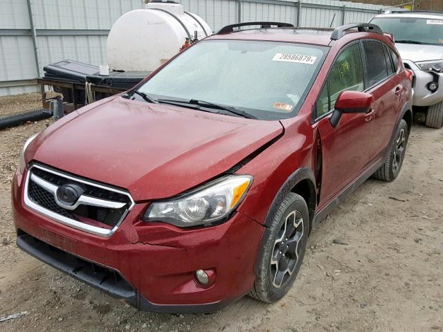 JF2GPADC2F8278706 - 2015 SUBARU XV CROSSTR RED photo 2