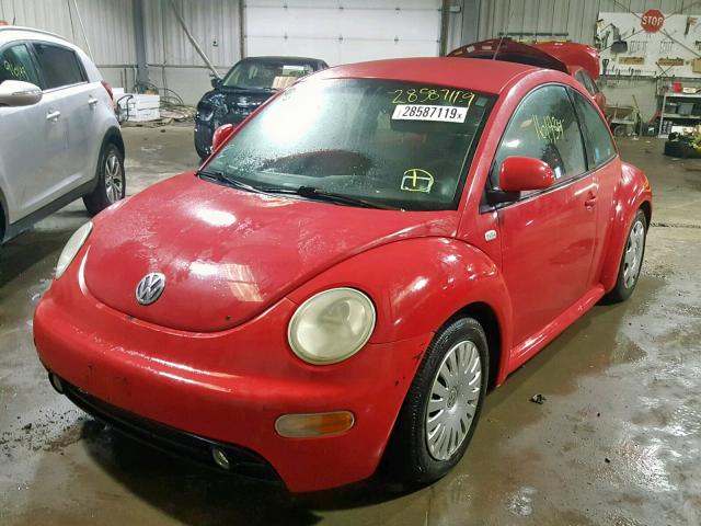 3VWCC21C6XM413716 - 1999 VOLKSWAGEN NEW BEETLE Rot Foto 2